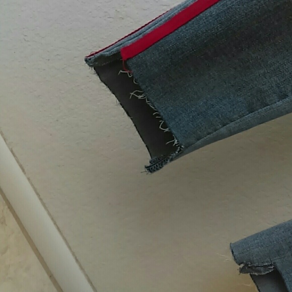 Red Stripe Jeans - Picture 3 of 4